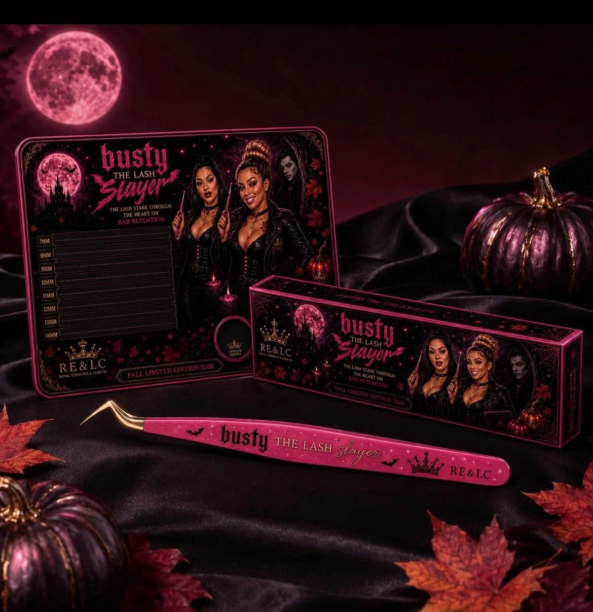Busty The Lash Slayer™ Duo | Limited Edition Lash Tray + Isolation Tweezer