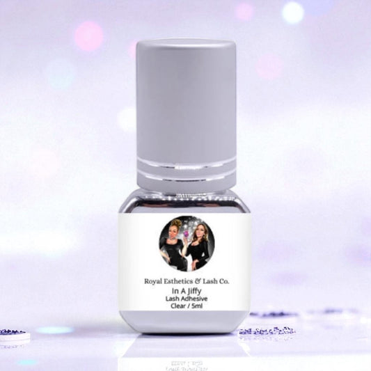 “In a Jiffy” Clear Adhesive