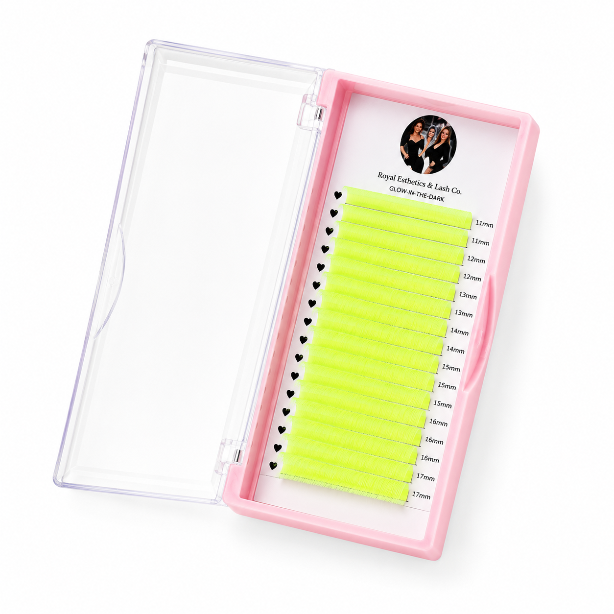 Royal Glow in the Dark Lash Extensions | Neon Colored Lashes